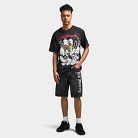 Ed Hardy Live Fast Denim Short / Y2K Black