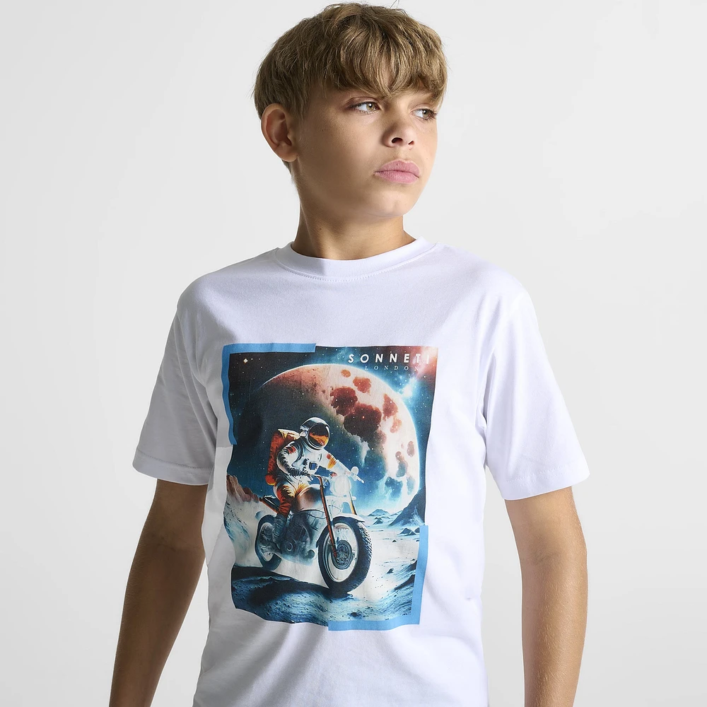 Sonneti Junior Boys' Astro T-Shirt / White