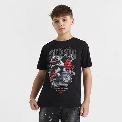 Supply & Demand Junior Boys' Feller Tee Black / Chinese Red