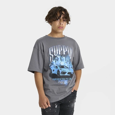 Supply & Demand Junior Boys' Winner Tee / Quiet Shade