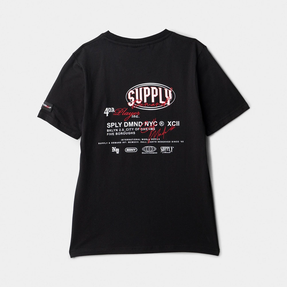 Supply & Demand Junior Boys' Targon T-shirt / Black