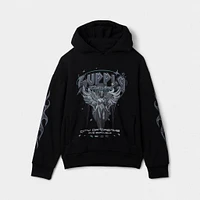 Supply & Demand Women's Praise Hoodie Black / Sky Blue