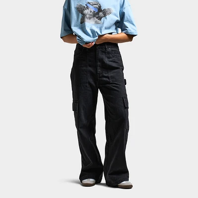 Supply & Demand Women's Cargo Jeans / Black