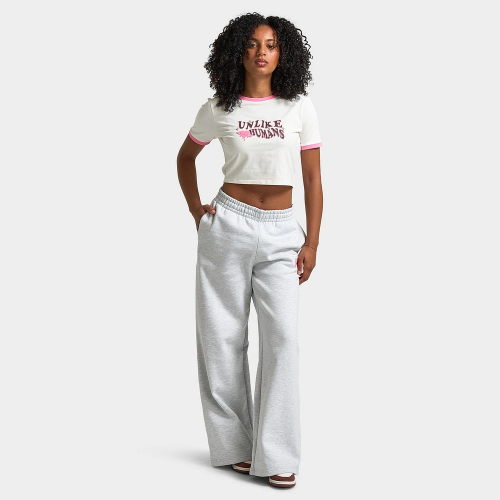 Unlike Humans Women's Wave Slim T-shirt / Tofu