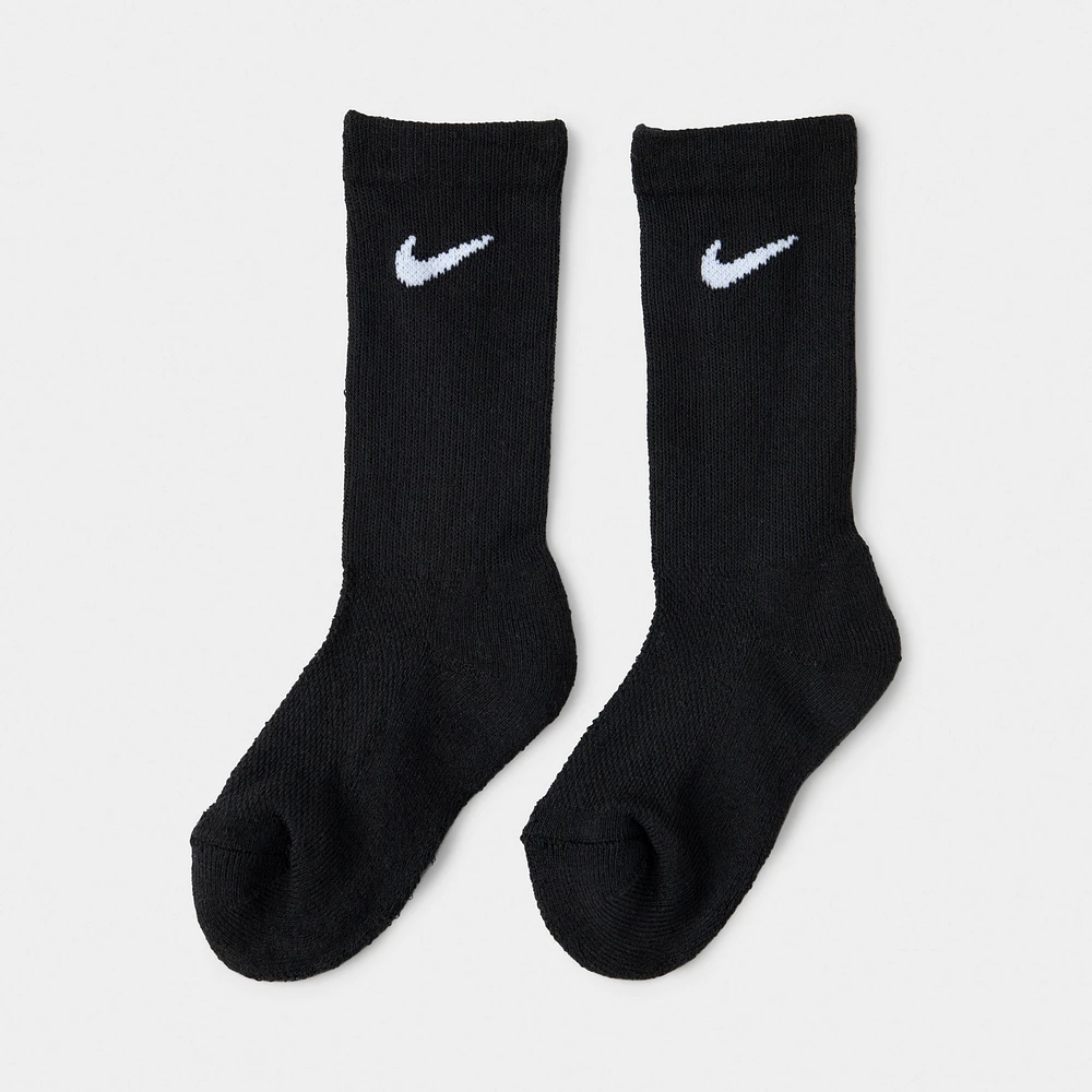 Nike Children's Mesh & Cushion Crew Socks (6 Pack) / Black