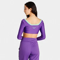 PUMA x Dua Lipa Longsleeve Cropped T-shirt / Royal Purple