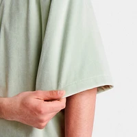 adidas Basketball Velour Half Zip Sweatshirt / Halo Green