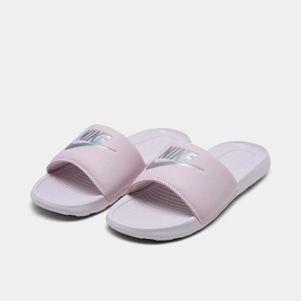 Nike Women's Victori One Slide Sandals Barely Rose / Metalli