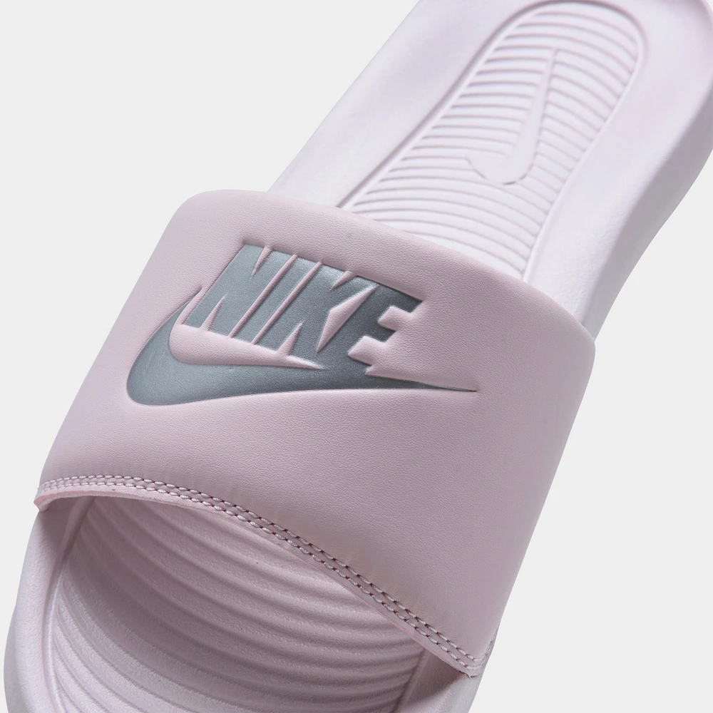 Nike Women's Victori One Slide Sandals Barely Rose / Metalli