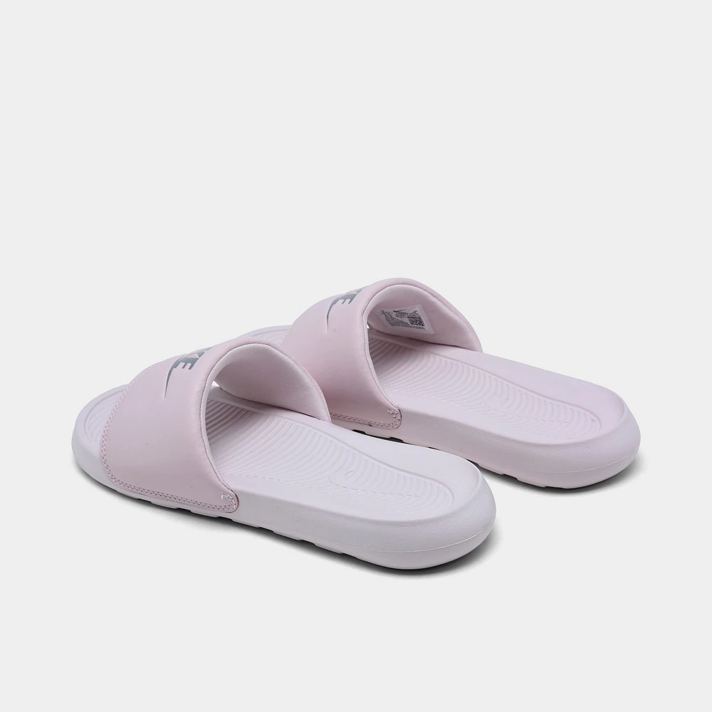 Nike Women's Victori One Slide Sandals Barely Rose / Metalli