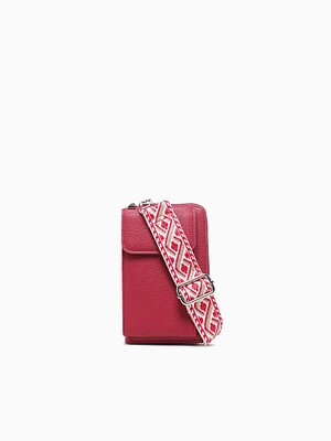 Rachel Wallet Crossbody Red