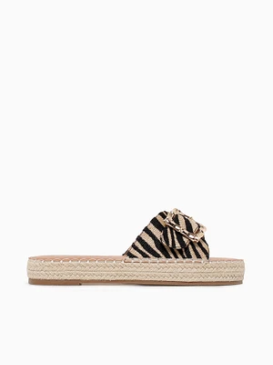 Romy Animal Print Raffia