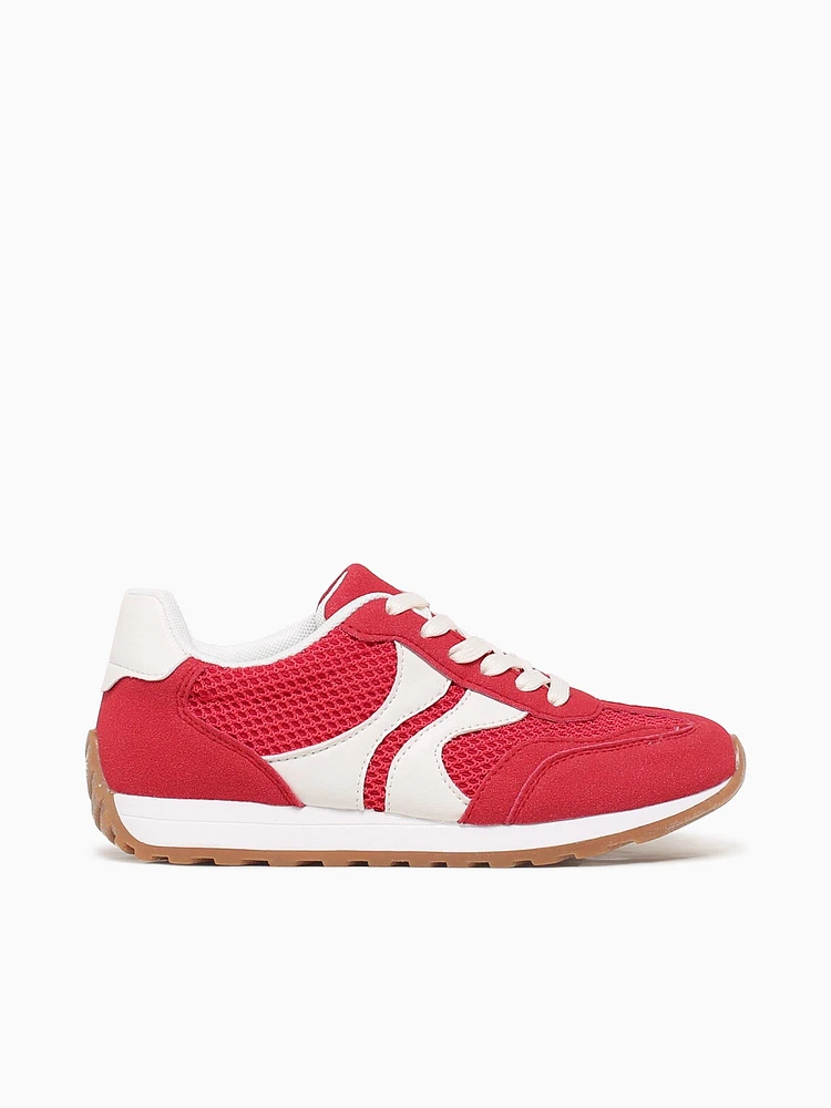 Penelope Red Smooth Textile