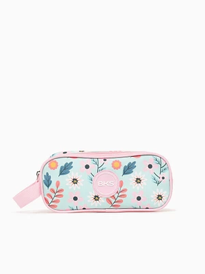 Flower Pencil Case Pink Multi