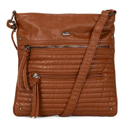 Sac bandoulière matelassé à multiples fermetures