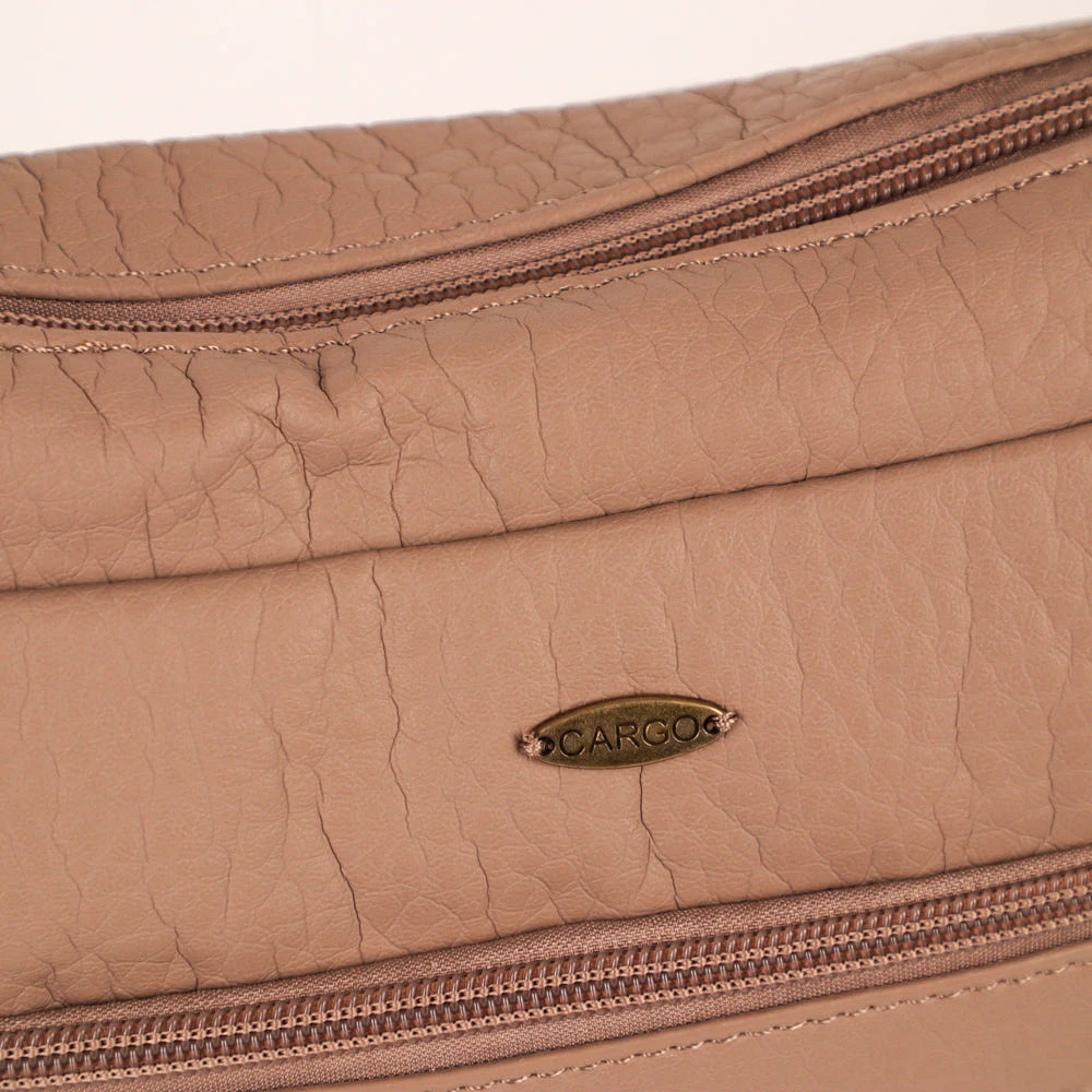 Sac à bandoulière grainé N/S