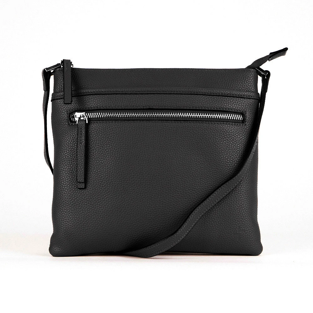 Sac à bandoulière Tracker Premium en cuir RFID sans coutures
