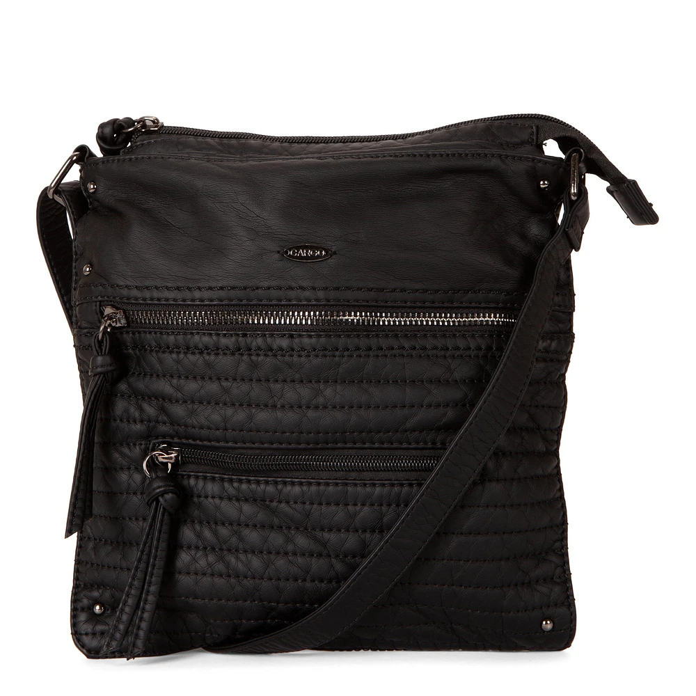 Quilted Multi Zip Crossbody