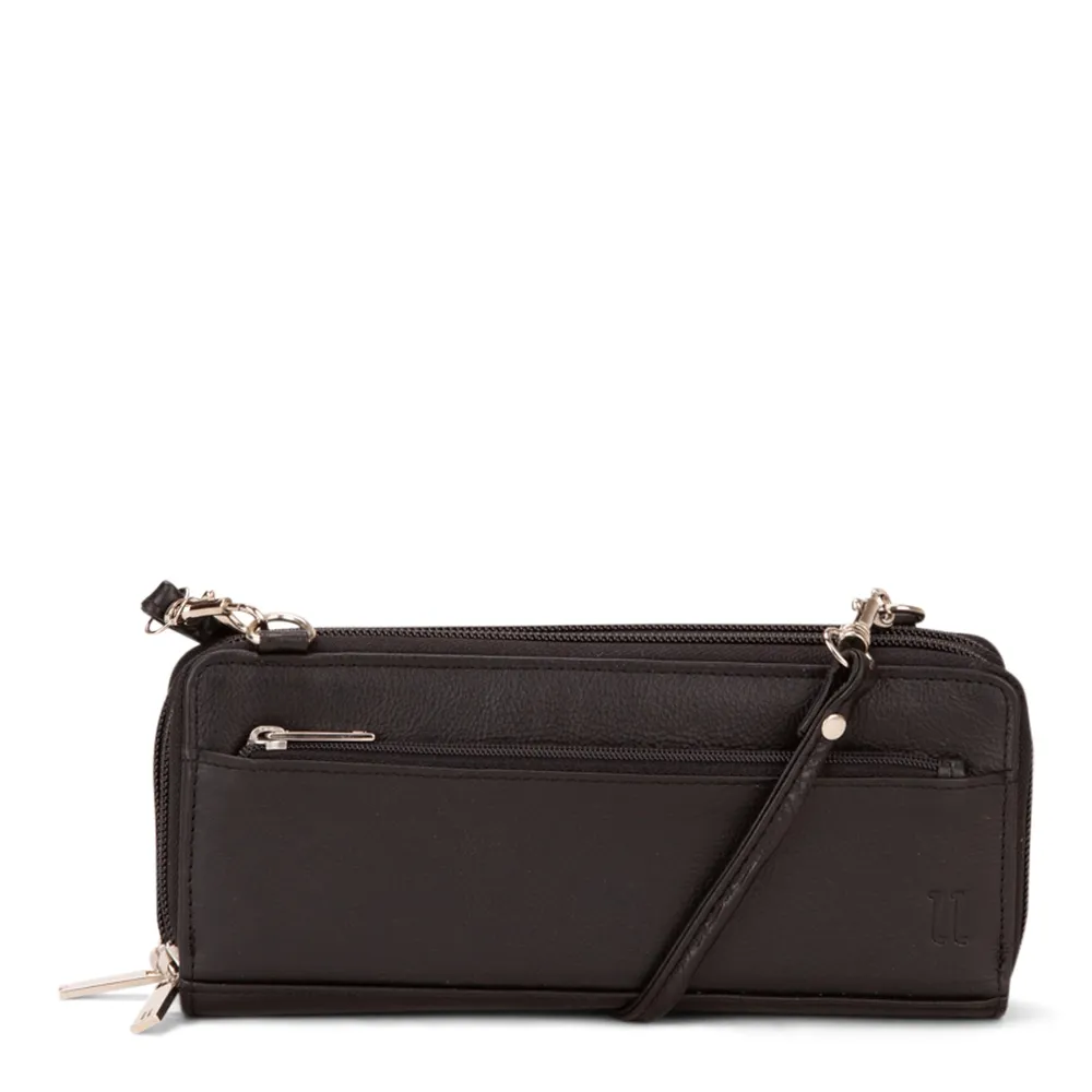 FINAL SALE Karine RFID Leather Accordian Crossbody Wallet