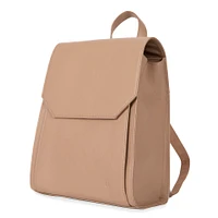 FINAL SALE Leather RFID Flapover Fashion Backpack