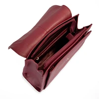 FINAL SALE Leather RFID Flapover Fashion Backpack