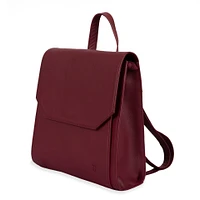 FINAL SALE Leather RFID Flapover Fashion Backpack