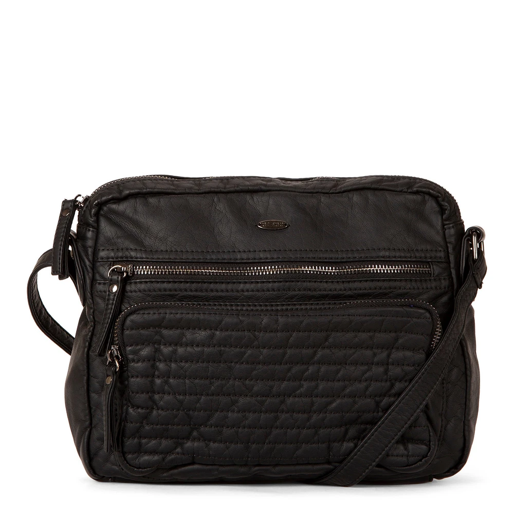 Quilted Crossbody with Front Pouch