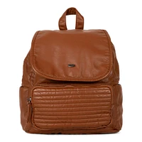 Quilted Front Flap Backpack