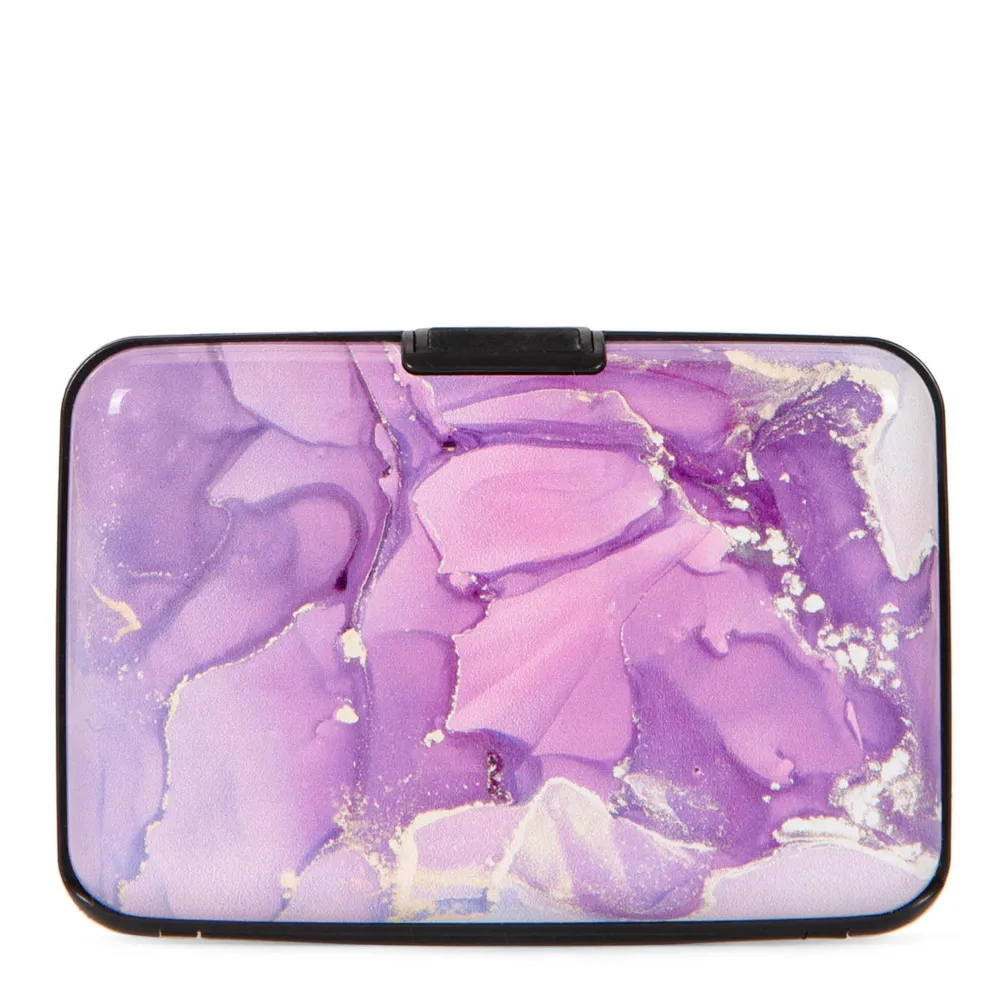 Aluminum Card Holder Purple Cloud
