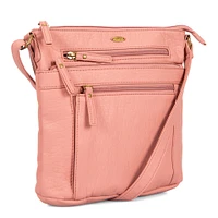 Pebbled N/S Crossbody Bag