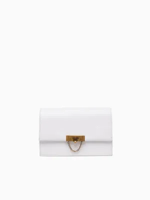 Flap Shoulder Bag White