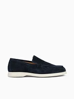 Lorenzo Plain Blue Suede