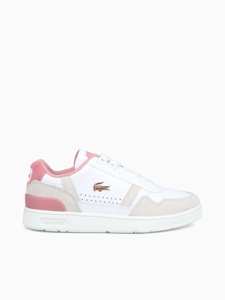 Tclip 124 6 White Lt pink leather