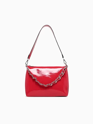 Faith Crossbody Red Pat