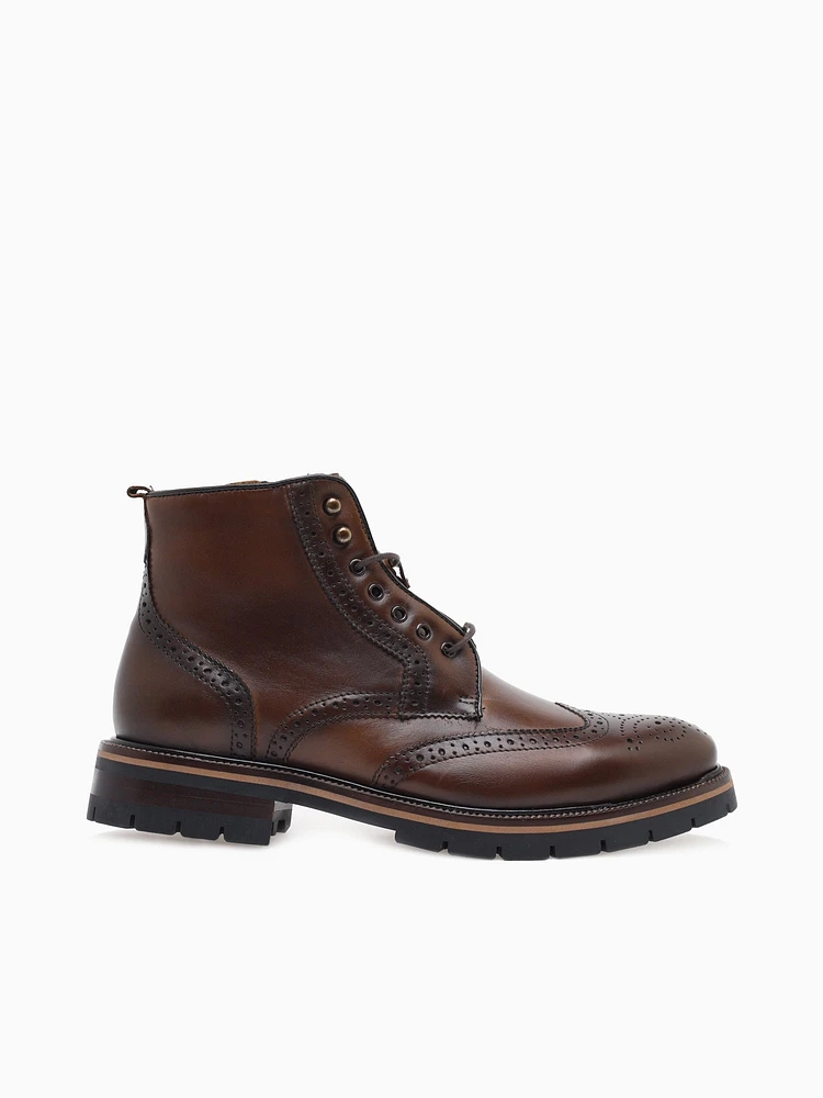 Xc Flex Cody Wingtip Zip Boot Tan Leath