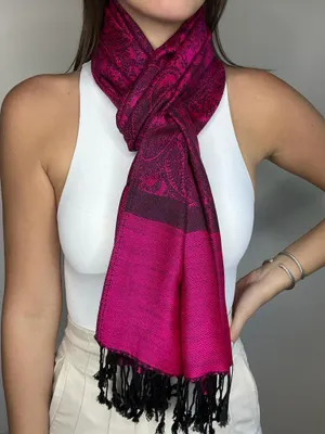 Jacquard Hot Pink/Black