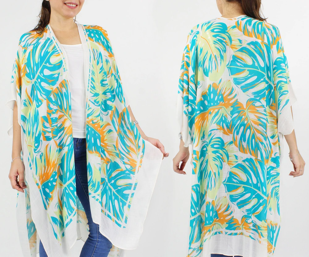 Tropical Leaf Kimono