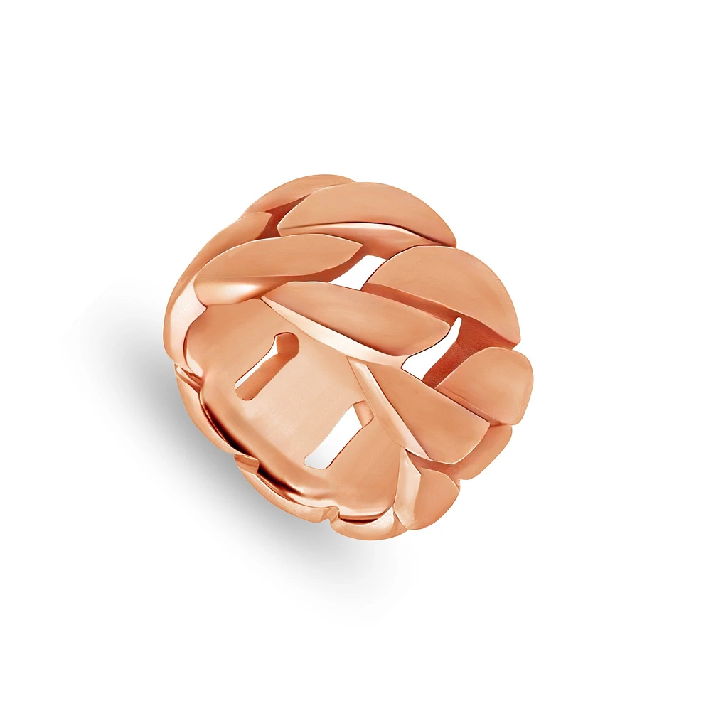 Gold Cuban Link Ring (13mm)