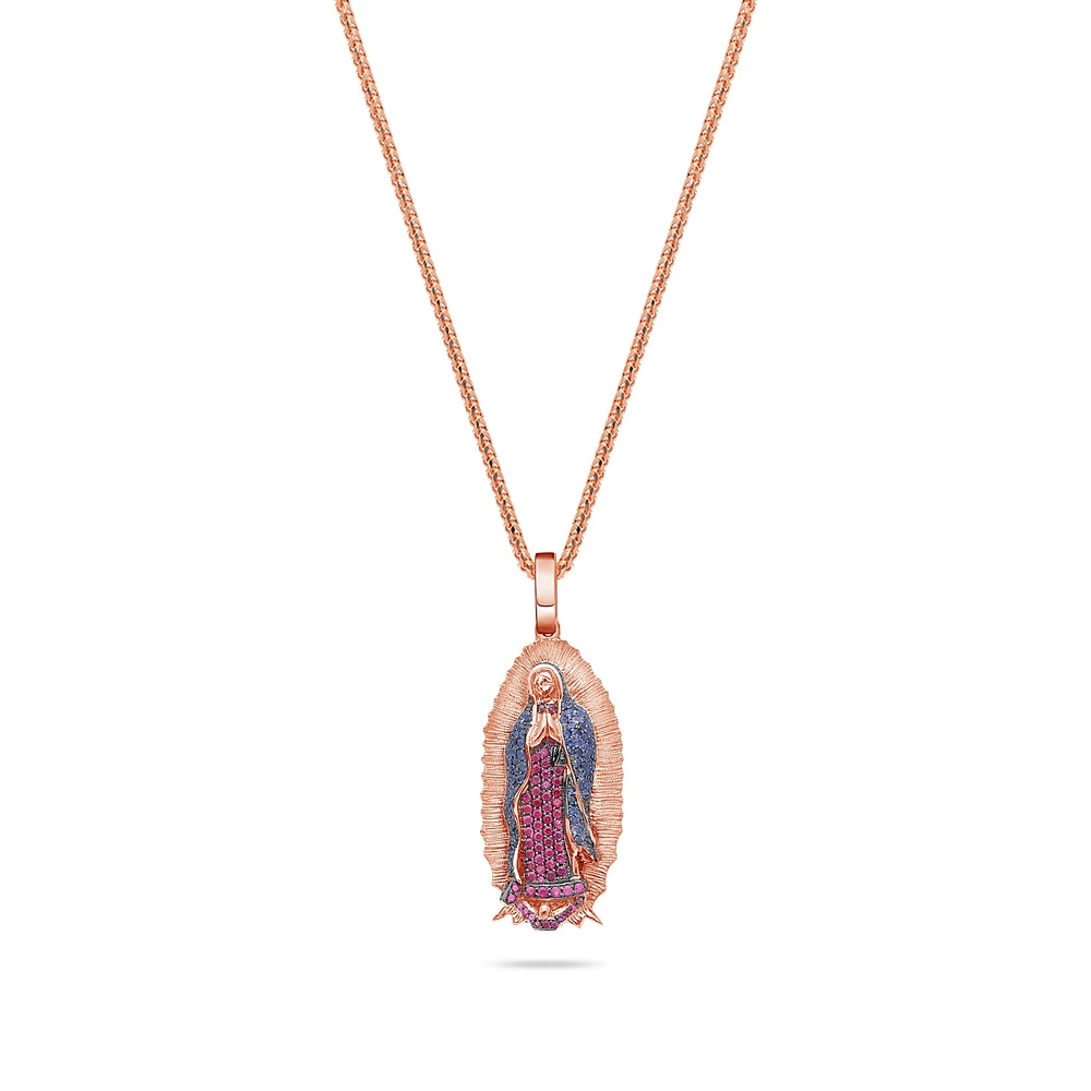 Micro Lady of Guadalupe Piece (Partially Iced, Mosaic)