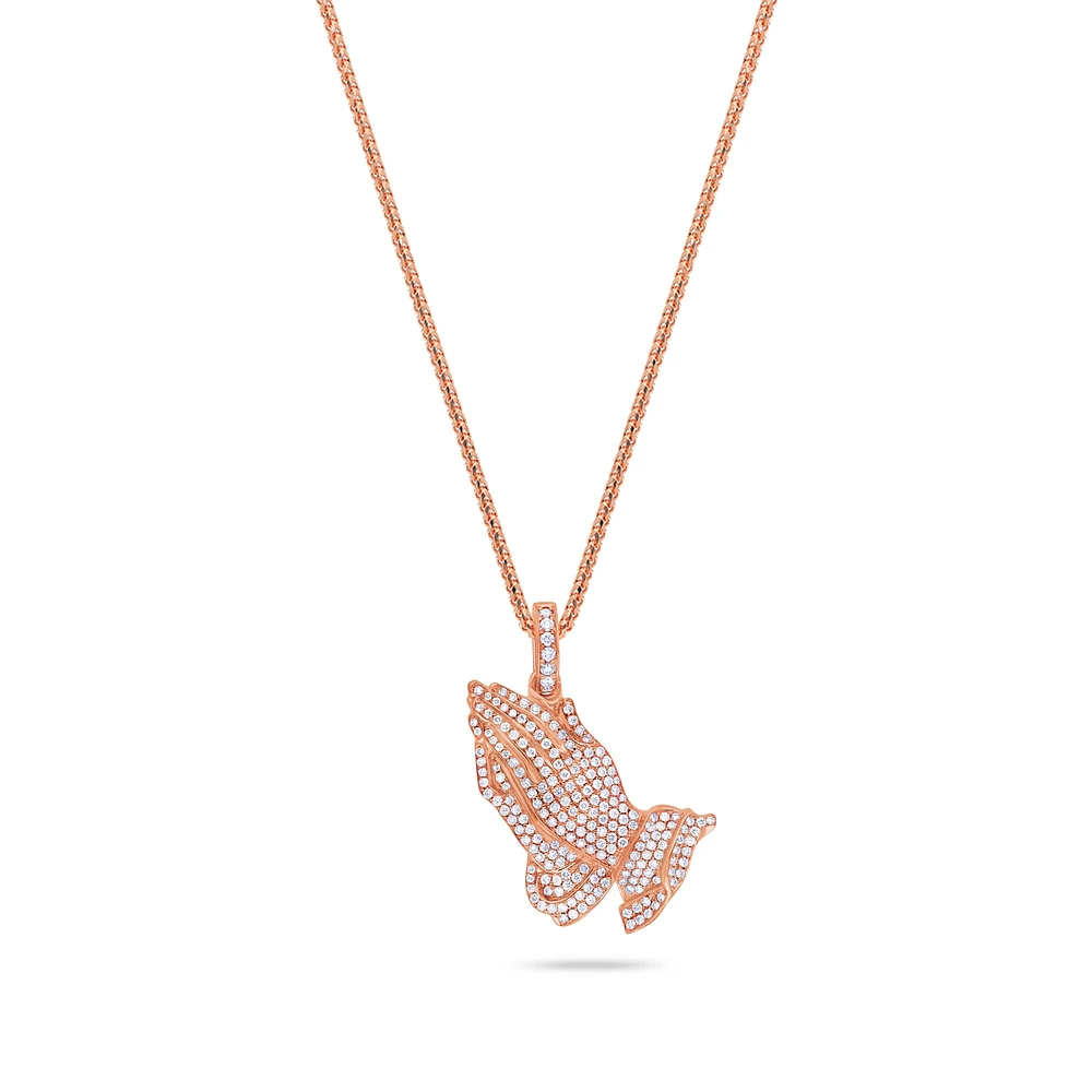 Micro Praying Hands Piece (Fully Iced)
