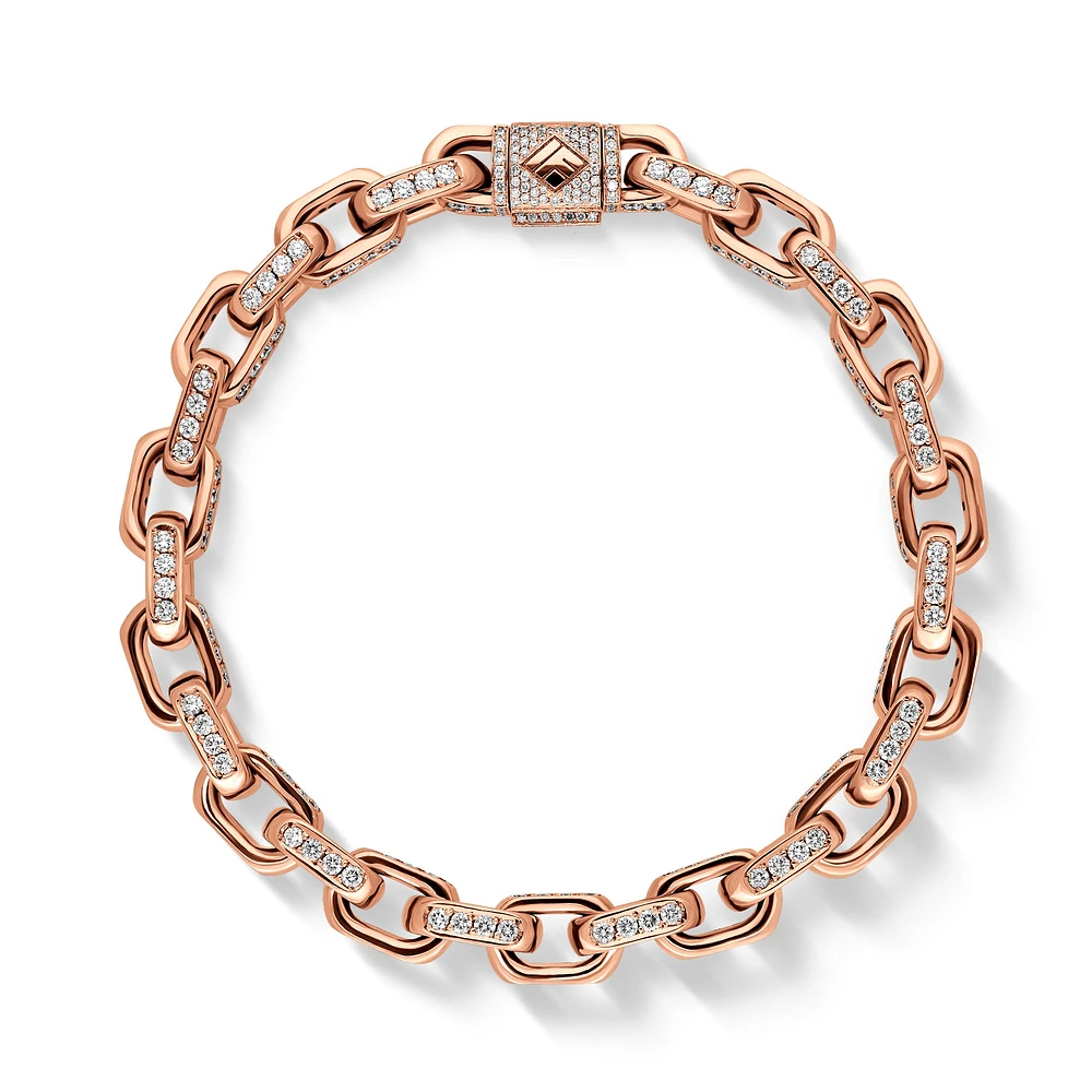 Diamond Odin Link Bracelet (8mm)