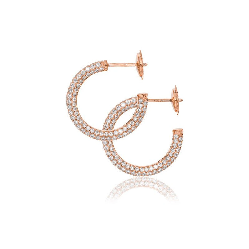 Cali Diamond Hoop Earrings