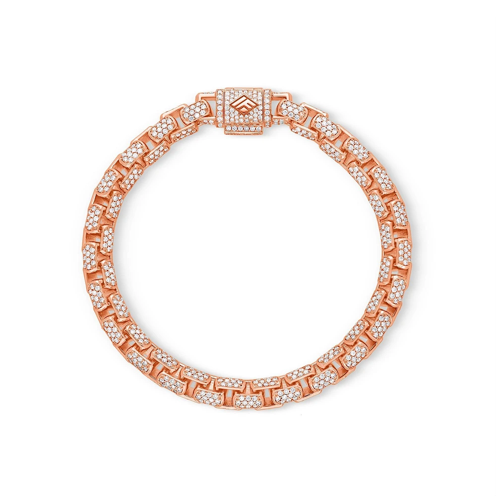 Diamond Moon Link Bracelet (6.5mm)