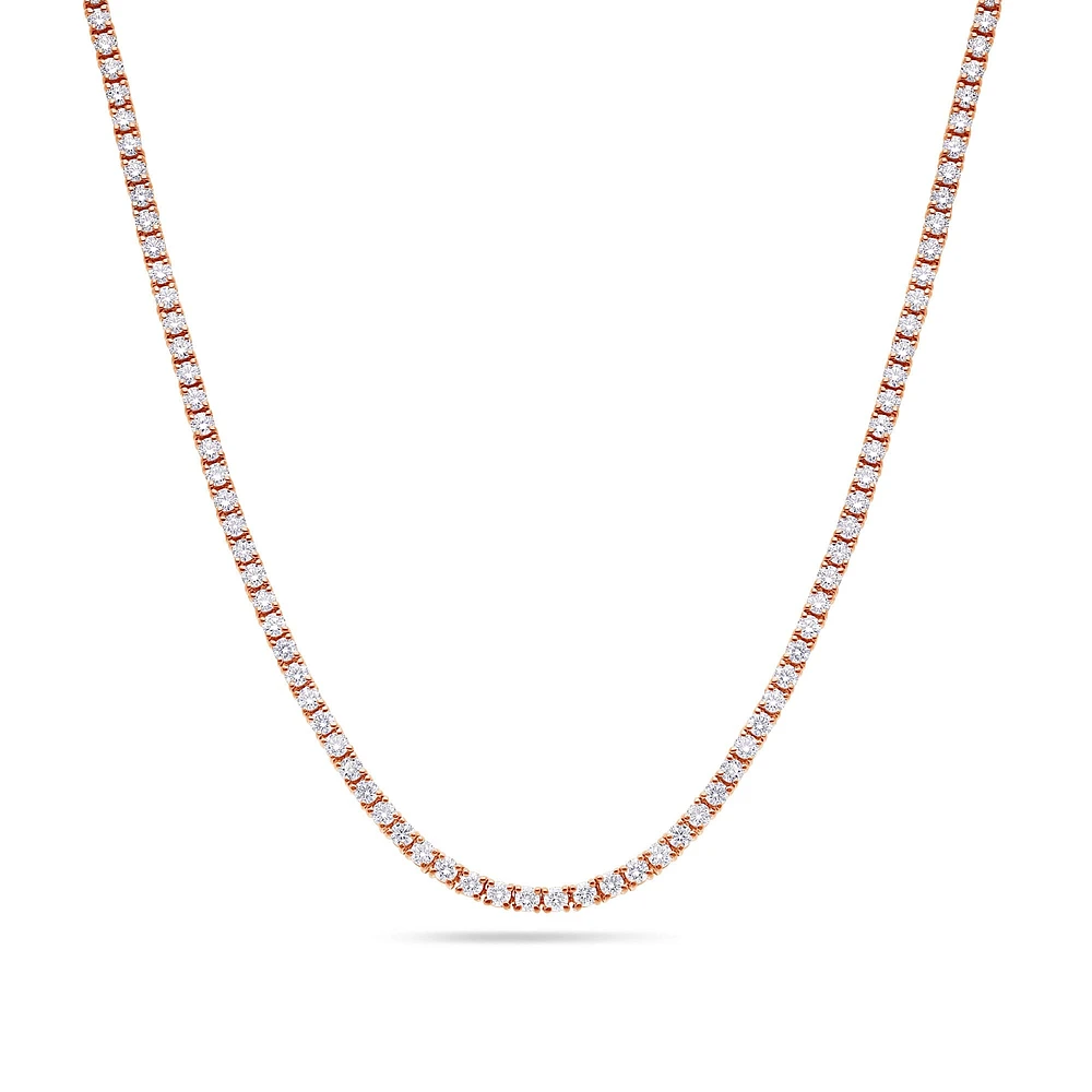 Vincent Diamond Tennis Necklace (3-Point)