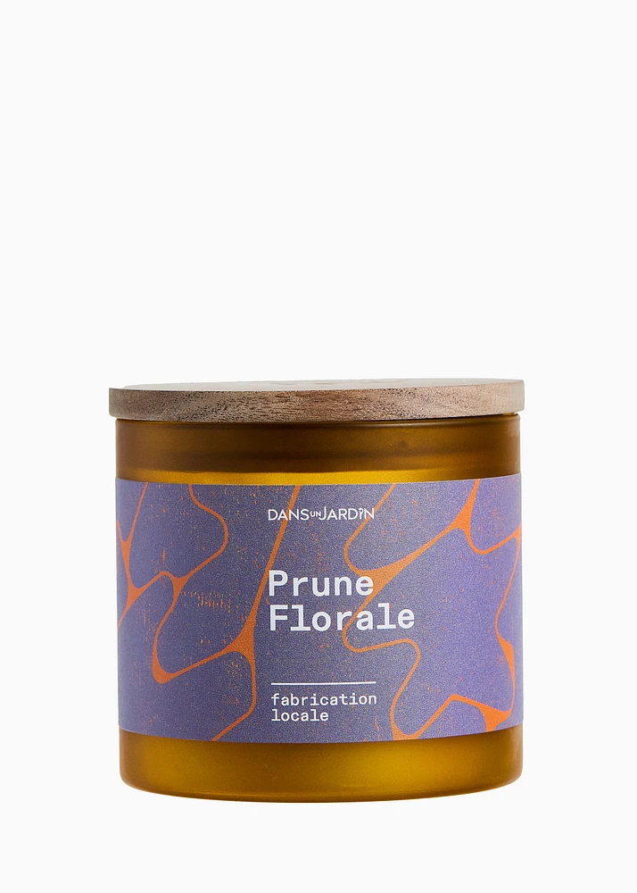Bougie 3 mèches - PRUNE FLORALE