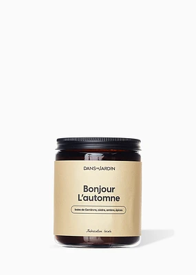 Bougie 1 mèche - BONJOUR L'AUTOMNE