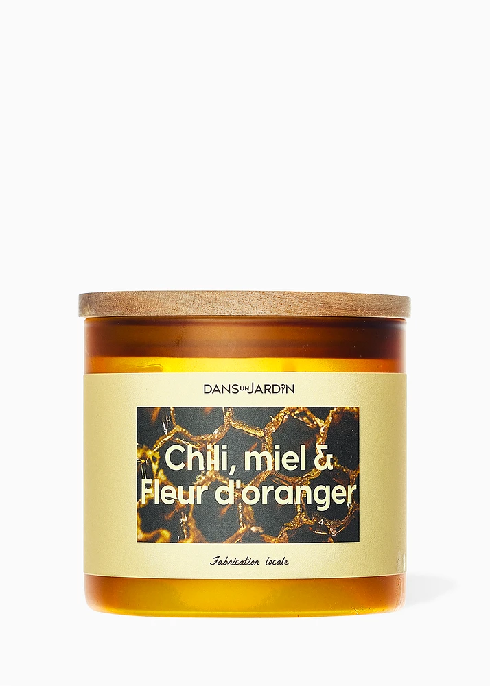 Bougie 3 mèches - CHILI, MIEL & FLEUR D'ORANGER