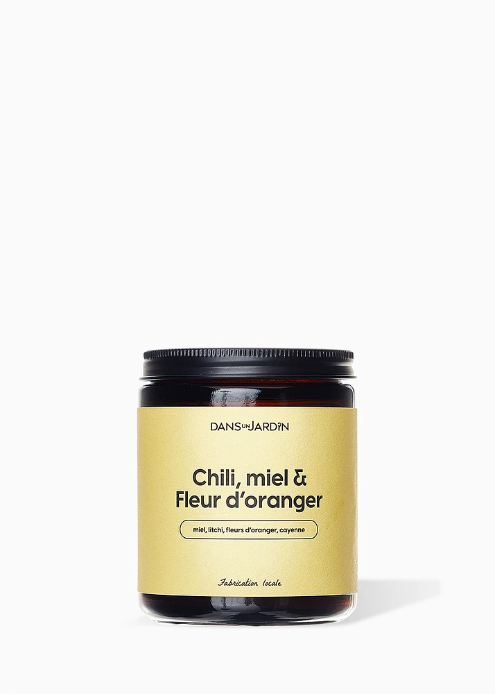 Bougie 1 mèche - CHILI, MIEL & FLEUR D'ORANGER