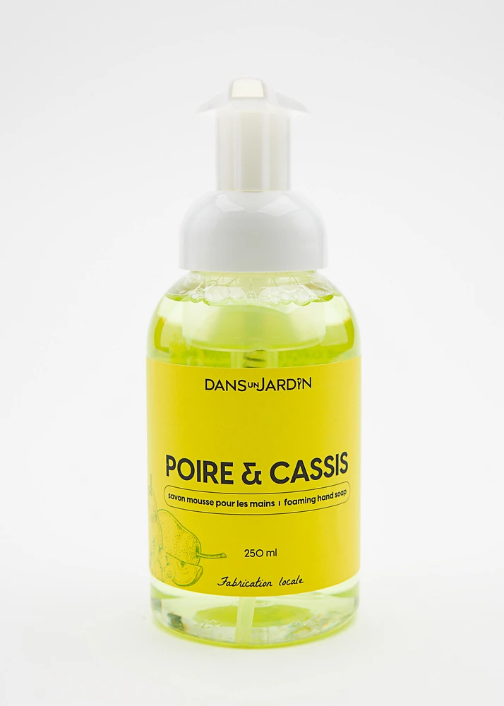 Savon mousse pour les mains - POIRE ET CASSIS