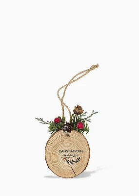 Wooden Ornament In a Garden